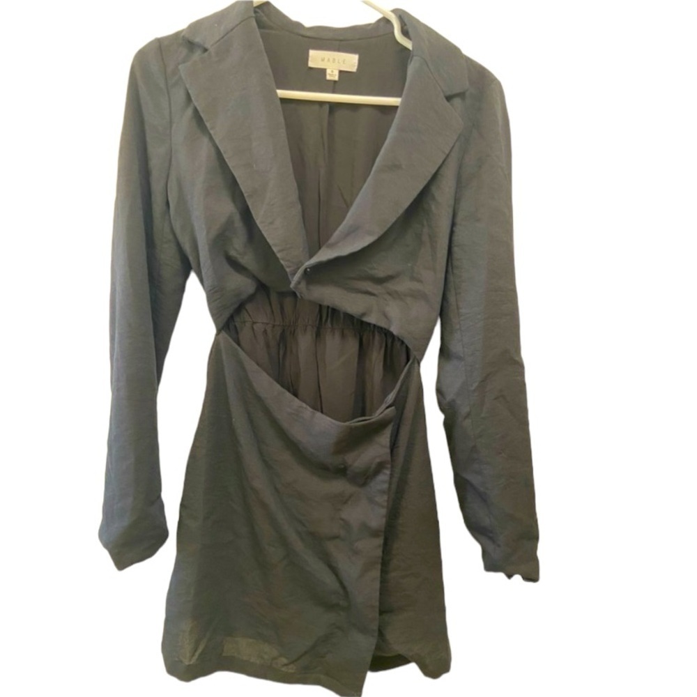 Mable black cutout coat dress small